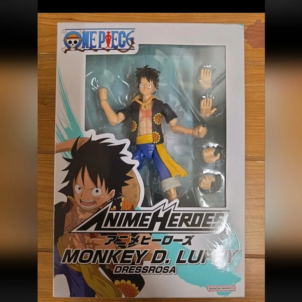 Genuine One Piece Monkey D. Luffy Dressrosa Action Figure‎ Collectible Toy